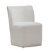 Accent Dining Accent Dining Chair w/ Casters - Ivory - Furniture House (VA)