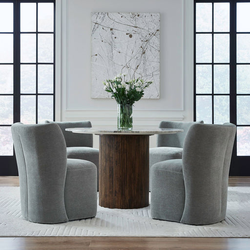 Accent Dining Accent Dining Chair w/ Casters - Sapphire - Furniture House (VA)