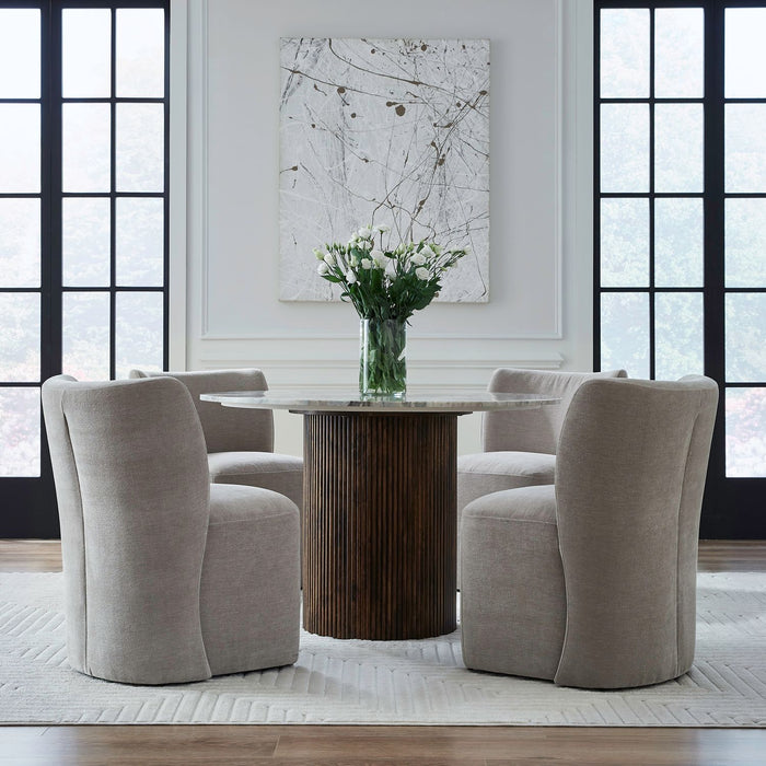 Accent Dining Accent Dining Chair w/ Casters - Truffle - Furniture House (VA)