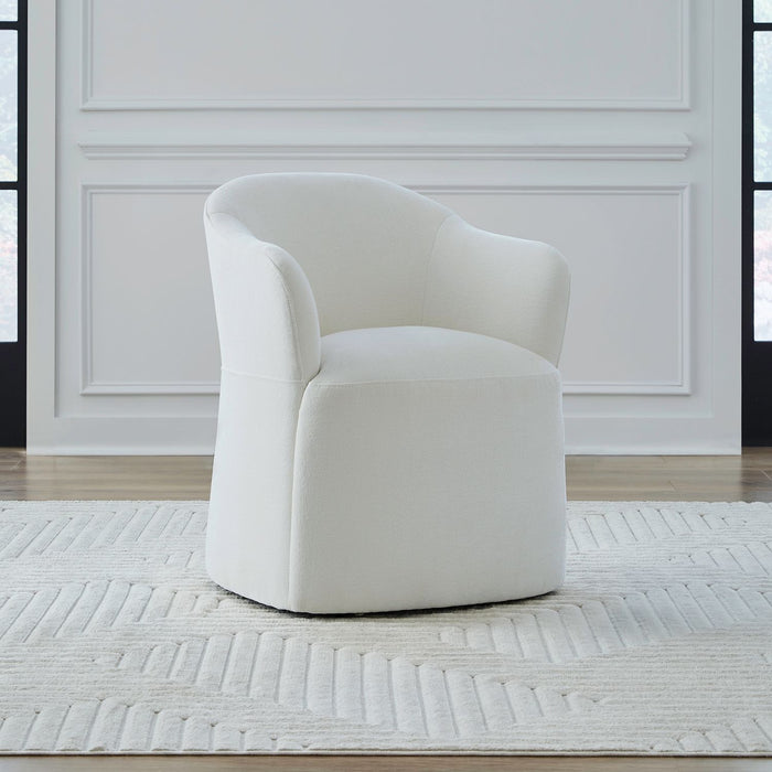 Accent Dining Accent Dining Chair w/ Casters - Ivory image