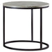 Lainey Faux Marble Round Top End Table Grey and Gunmetal - Furniture House (VA)
