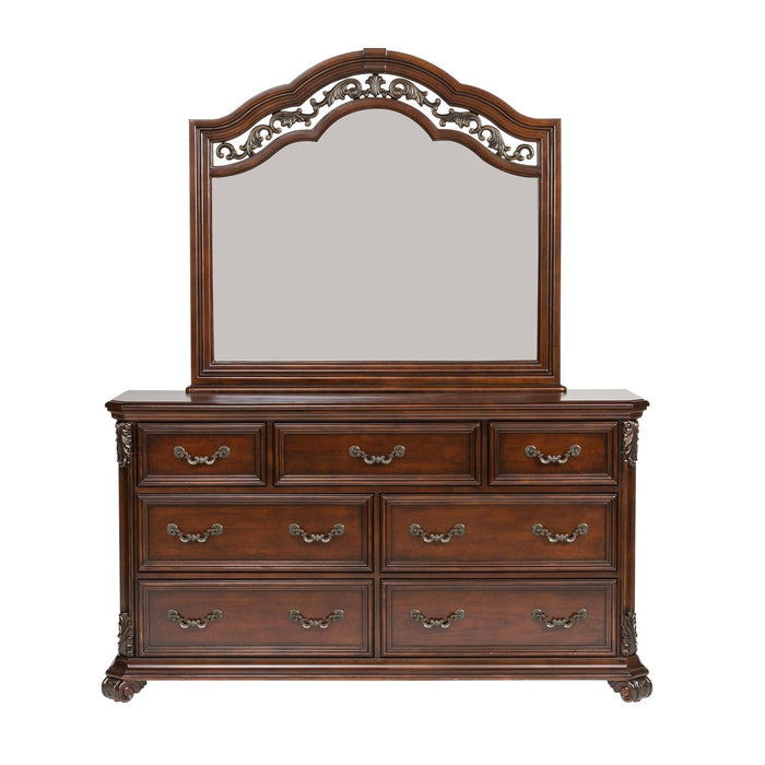 Messina Estates King Poster Bed, Dresser & Mirror, Chest - Furniture House (VA)