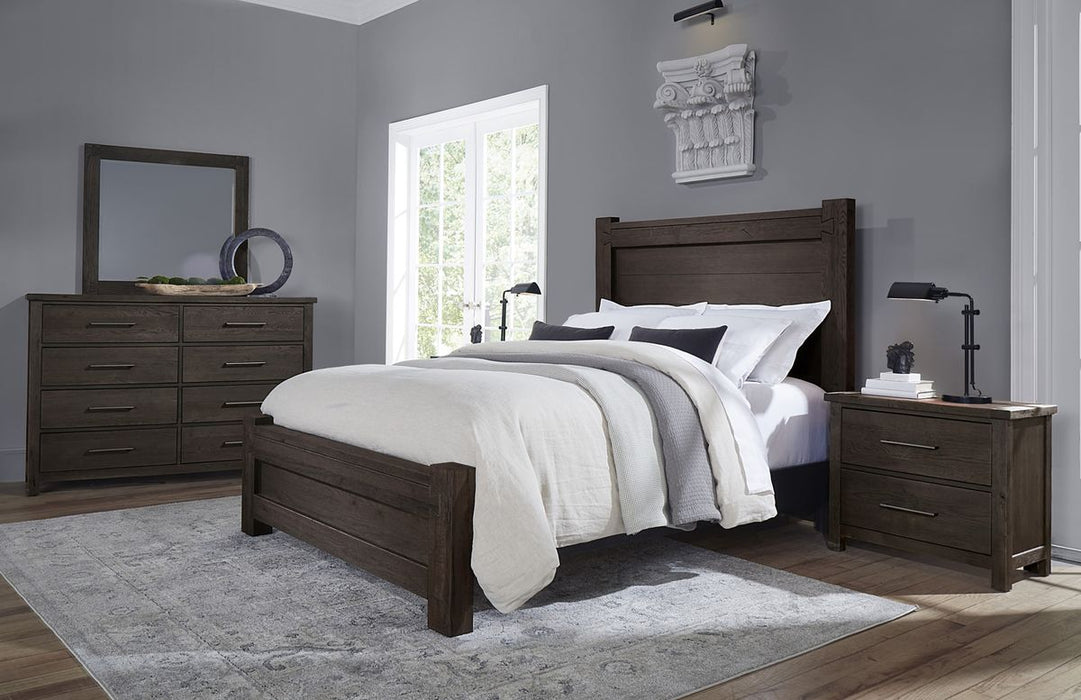 Vaughan Bassett Dovetail Queen Poster Bed in Java