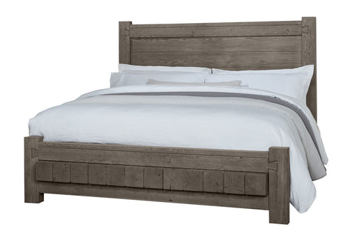 Vaughan Bassett Dovetail King Poster Bed in Mystic Grey image