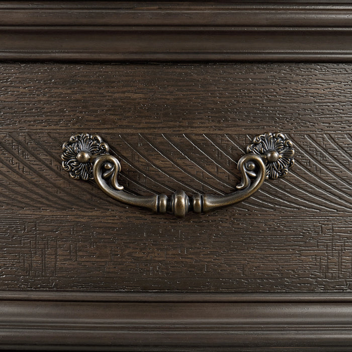 Brunswick Bedroom Set with 2 Nightstands in Mahogany