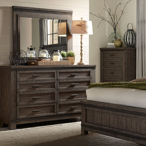 Thornwood Hills King Two Sided Storage Bed, Dresser & Mirror, Night Stand - Furniture House (VA)