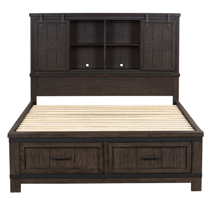 Thornwood Hills King Bookcase Bed, Dresser & Mirror