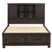 Thornwood Hills Bookcase Bed, Dresser & Mirror image