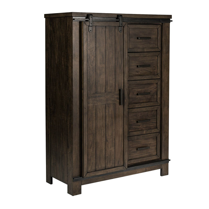 Thornwood Hills Sliding Door Chest in Rock Beaten Gray image