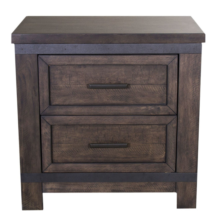 Thornwood Hills Nightstand in Rock Beaten Gray - Furniture House (VA)
