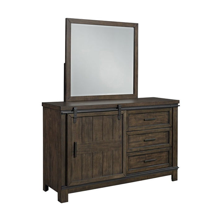 Thornwood Hills Full Bookcase Bed, Dresser & Mirror - Furniture House (VA)