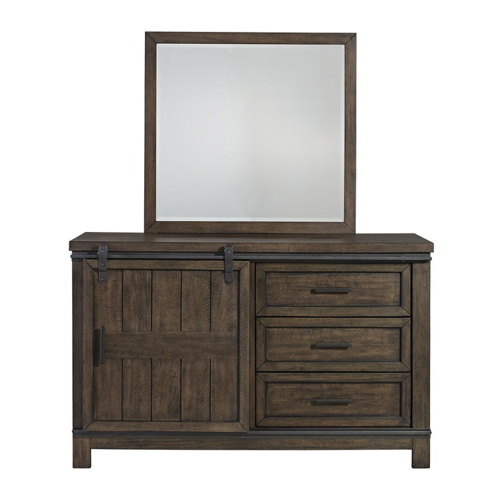 Thornwood Hills Full Bookcase Bed, Dresser & Mirror - Furniture House (VA)