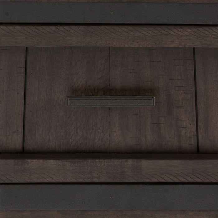 Liberty Furniture Thornwood Hills Full Bookcase Bed in Rock Beaten Gray