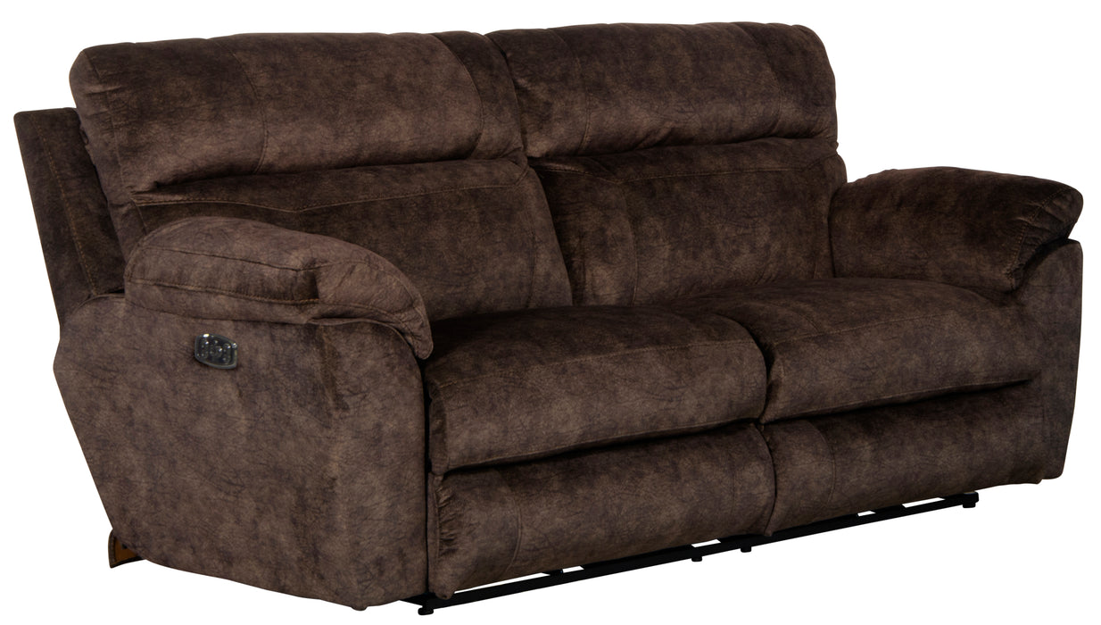 Sedona Pwr Hdrst w/Lumbar Lay Flt Rcl Cnsl Loveseat w/Stg & Cphldrs - Furniture House (VA)