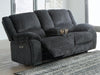 Draycoll Power Reclining Loveseat with Console - Furniture House (VA)