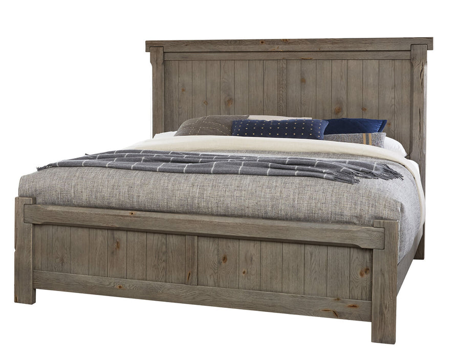 Vaughan Bassett Yellowstone Queen American Dovetail Panel Bed in Dapple Grey image