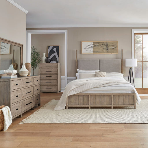 Proximity Place King California Poster Bed, Dresser & Mirror, Chest image