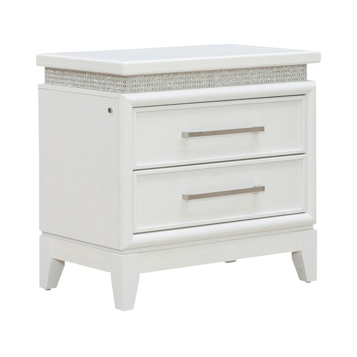 Reflections Nightstand w/ Lights and Charging Station image