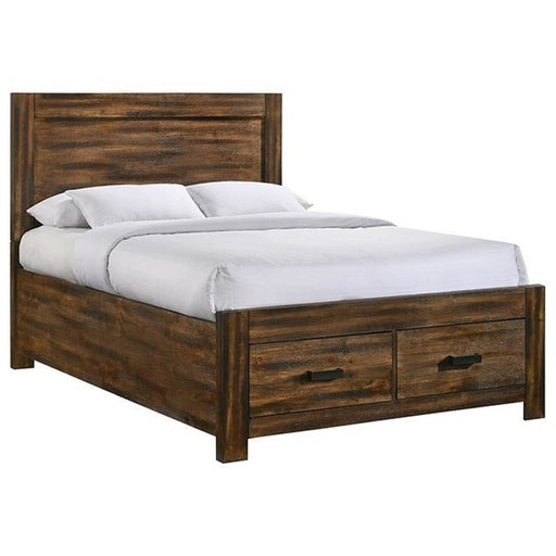 Elements International Warner King Storage Bed in Chesnut image