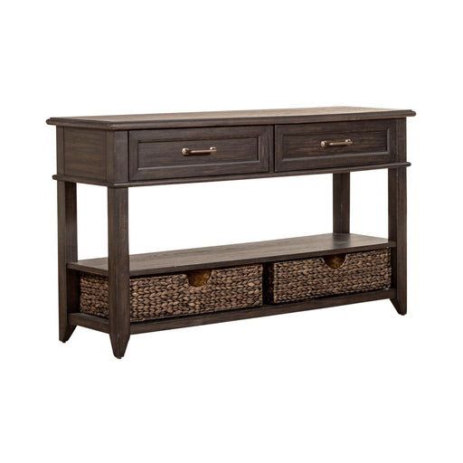 Mill Creek 2 Drawer Sofa Table in Peppercorn - Furniture House (VA)