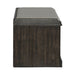 Mill Creek Wall Bench in Peppercorn - Furniture House (VA)