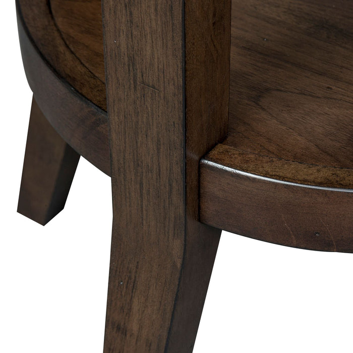Ventura Blvd Round End Table in Bronze - Furniture House (VA)
