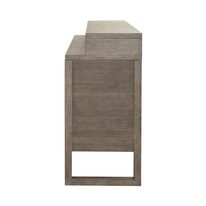 Bartlett Field Console Bar Table in Dusty Taupe - Furniture House (VA)