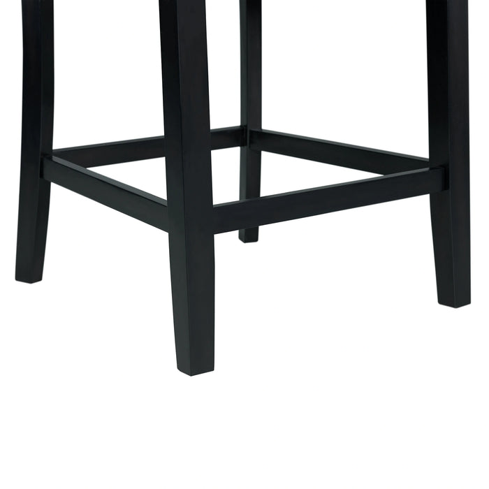 Valentino White 5PC Dining Set-Table & Four Chairs