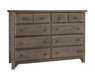 Vaughan Bassett Cool Farmhouse Dresser in Grey image