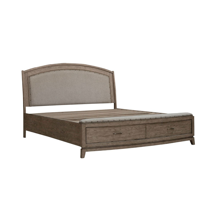 Avalon King Uph Storage Bed - Furniture House (VA)