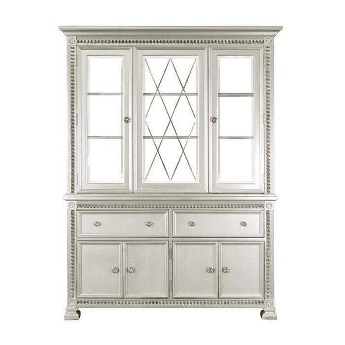 Bevelle Buffet with Hutch in Silver 1958-50-55