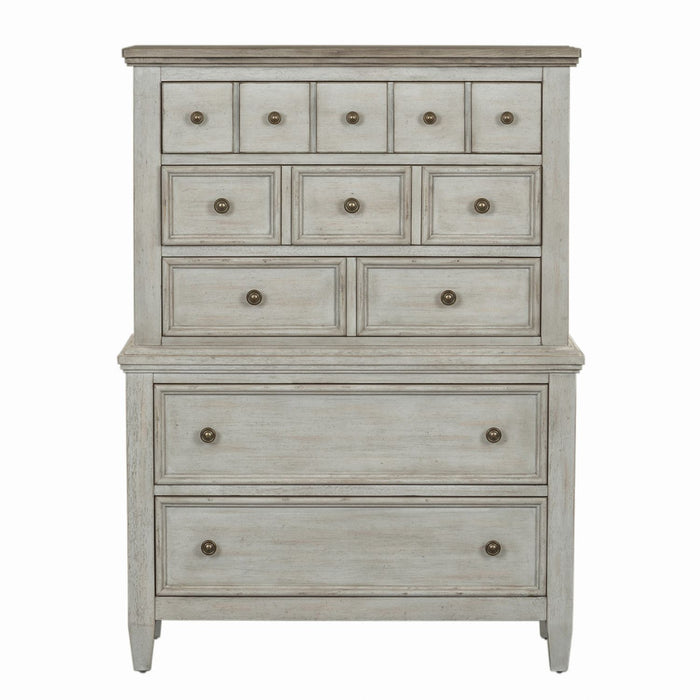 Heartland King California Panel Bed, Dresser & Mirror, Chest