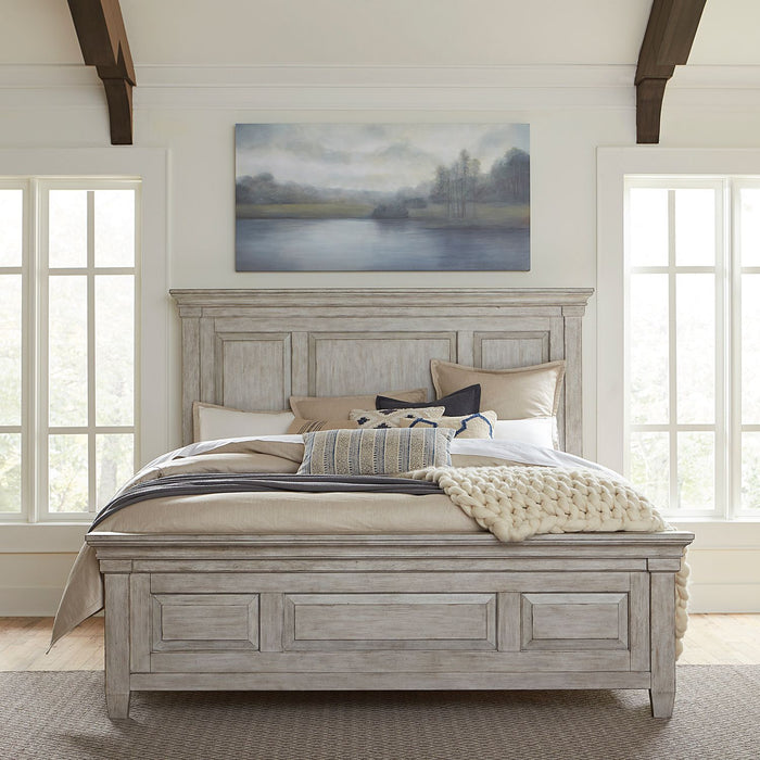 Heartland King Panel Bed, Dresser & Mirror, Night Stand