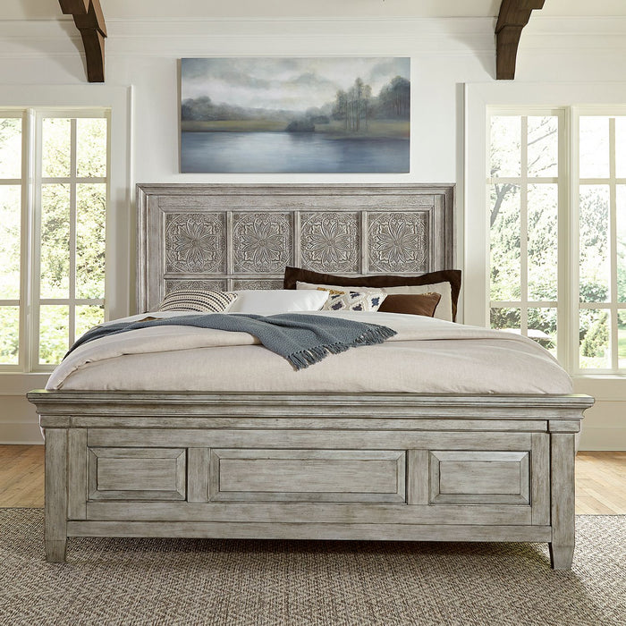 Heartland King Opt California Panel Bed, Dresser & Mirror, Chest, Night Stand image