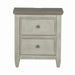 Heartland 2 Drawer Nightstand w/ Charging Station in Antique White - Furniture House (VA)