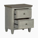 Heartland 2 Drawer Nightstand w/ Charging Station in Antique White - Furniture House (VA)
