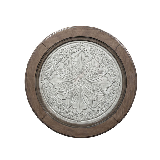 Heartland Round Ceiling Tile Cocktail Table in Antique White - Furniture House (VA)