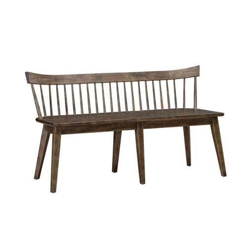 Midland Falls Spindle Back Bench in Rustic Brown - Furniture House (VA)