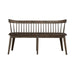 Midland Falls Spindle Back Bench in Rustic Brown - Furniture House (VA)