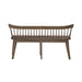 Midland Falls Spindle Back Bench in Rustic Brown - Furniture House (VA)