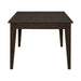 Midland Falls Rectangular Leg Table in ustic Brown - Furniture House (VA)