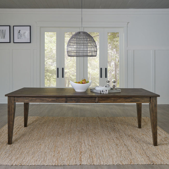 Midland Falls Rectangular Leg Table in ustic Brown image