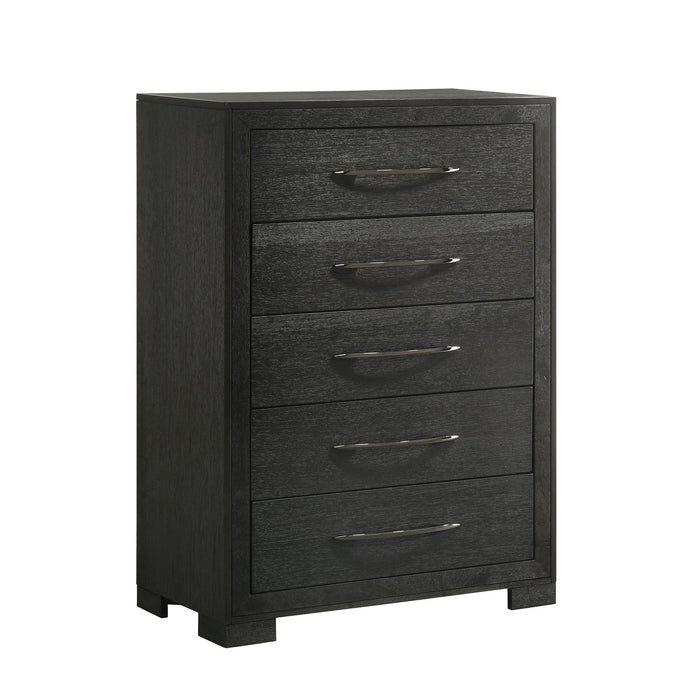 Allan Panel Bedroom Set in Black