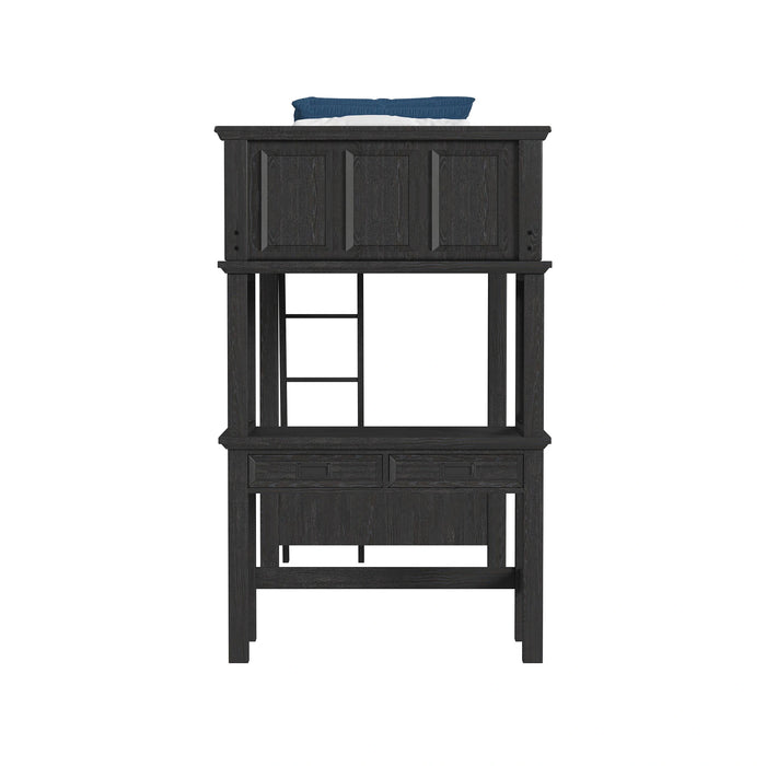 Hampton Kids Loft with Ladder and Desk with Speaker