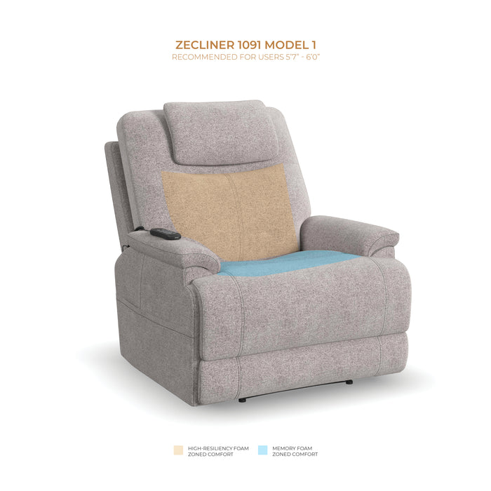 Zecliner Model 1 Latitudes Power Sleep Recliner with Power Headrest & Lumbar - Furniture House (VA)