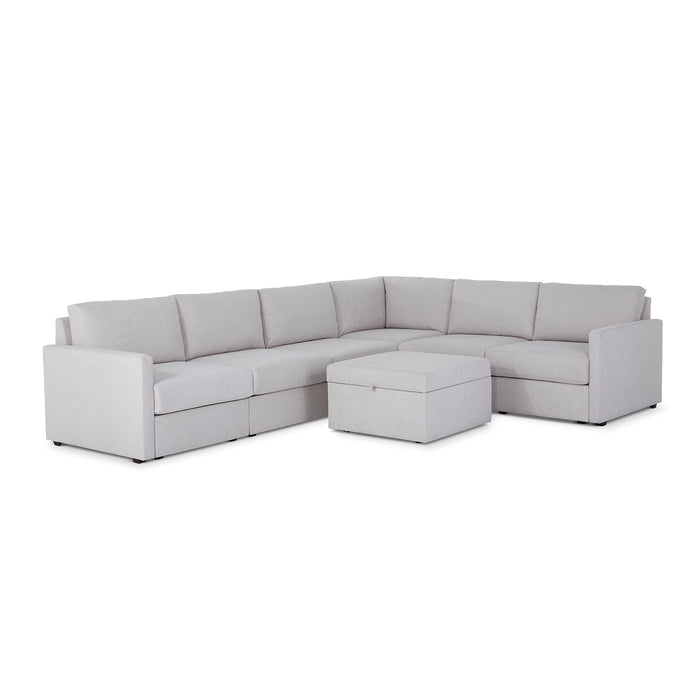 Flex 6-Seat Sectional with Narrow Arm and Storage Ottoman - 5000003377 - Furniture House (VA)