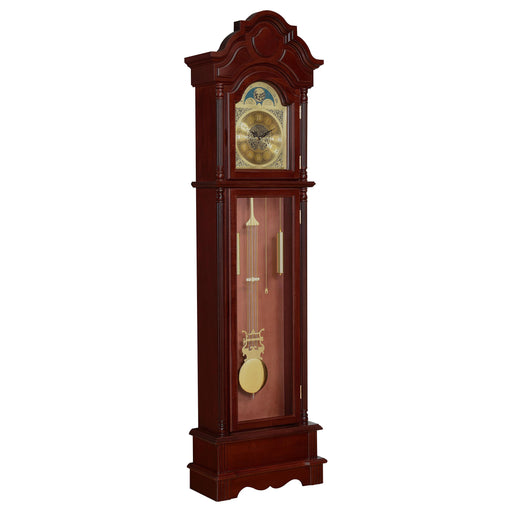Diggory Grandfather Clock Brown Red and Clear image