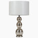 Mineta Drum Shade Table Lamp White and Antique Silver - Furniture House (VA)