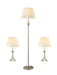 Griffin 3-piece Slender Lamp Set Brushed Nickel - Furniture House (VA)