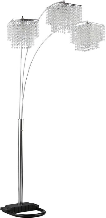 Miriam Crystal Drop Shade Floor Lamp Chrome - Furniture House (VA)
